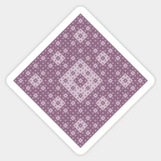 sierpinski diamond pattern - pinot noir Sticker